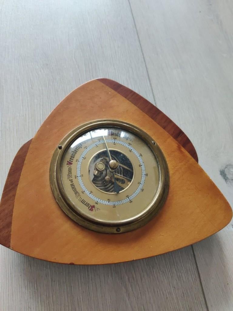 Antiek weerstation in goede staat, Audio, Tv en Foto, Weerstations en Barometers, Ophalen of Verzenden, Gebruikt, Weerstation