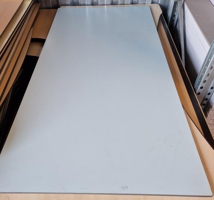 Trespa platen 2 stuks -180 cm-90 cm, 10 mm dik. Lichtblauw., Ophalen, Gebruikt, Blauw, Overige typen