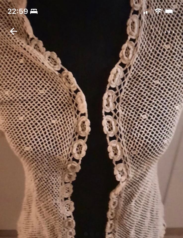 Vintage gehaakt vestje, Ophalen of Verzenden, Zo goed als nieuw, Overige typen