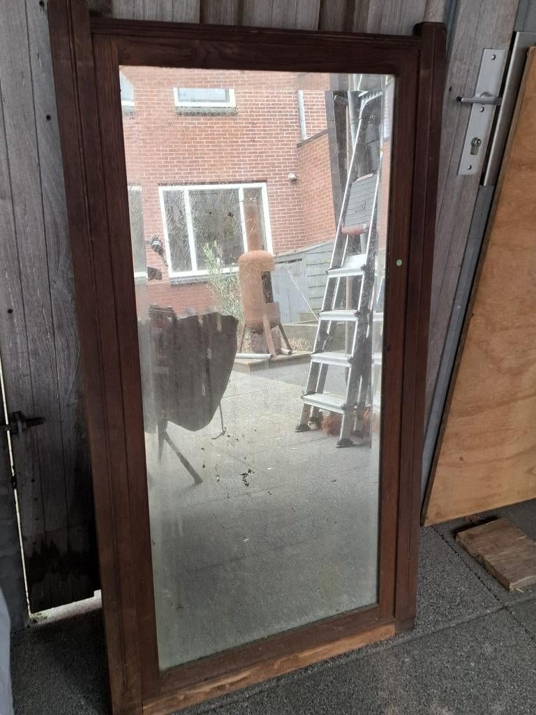 Antieke Spiegel, Antiek en Kunst, Ophalen, Rechthoekig, 50 tot 100 cm, 100 tot 150 cm