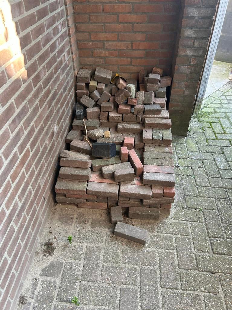 Tuintegels en klinkers, restpartij, Ophalen, Gebruikt, Minder dan 5 m², Beton