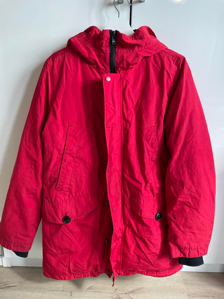 Waterafstotende, Dikke Winterjas Rood -America Today, Unisex, Kleding | Dames, Verzenden, Zo goed als nieuw, Jack