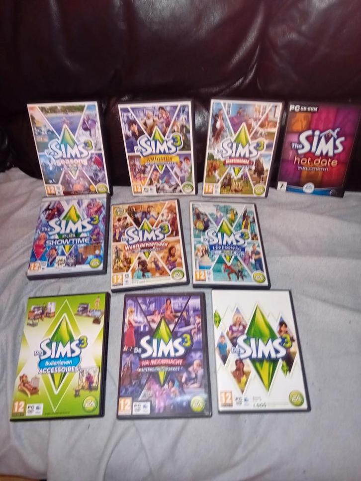 10 SPELLETJES VOOR DE COMPUTER DE SIMS, Spelcomputers en Games, Games | Pc, Zo goed als nieuw, Simulatie, 1 speler, Vanaf 12 jaar