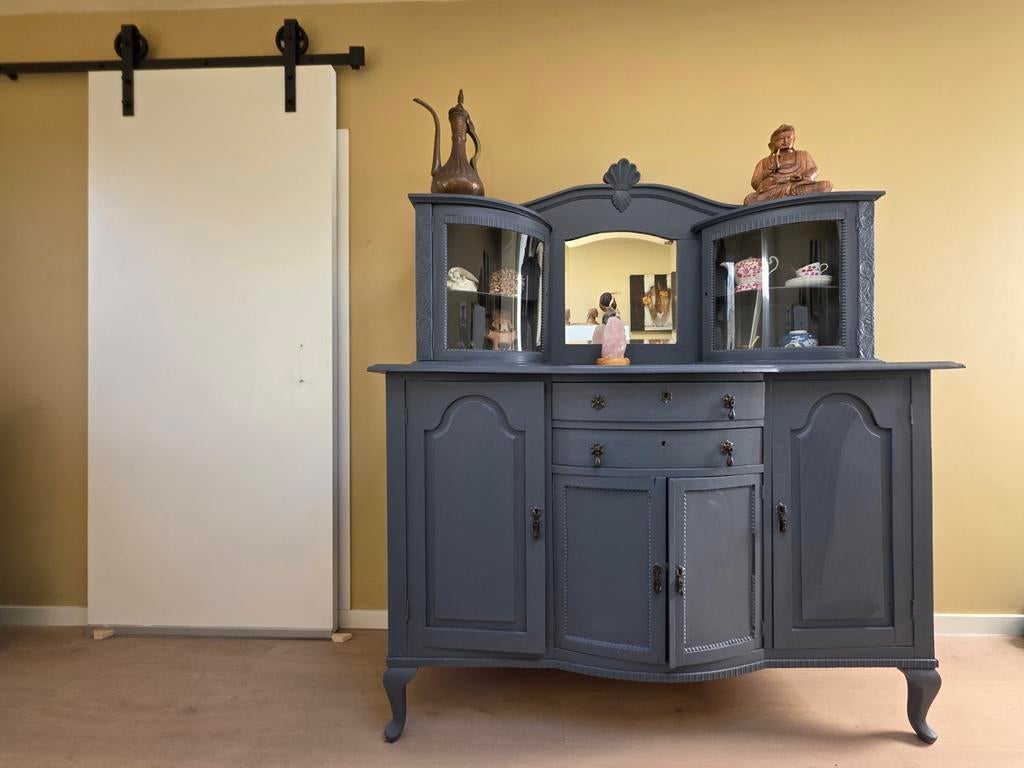 Karaktervolle grutterkast te koop, Ophalen, Gebruikt, 150 tot 200 cm, Teakhout