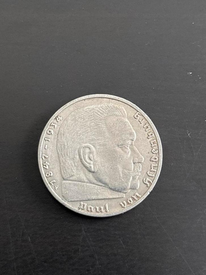 2 Reichsmark munt 1937 F, Postzegels en Munten, Munten | Europa | Niet-Euromunten, Losse munt, Duitsland, Ophalen of Verzenden