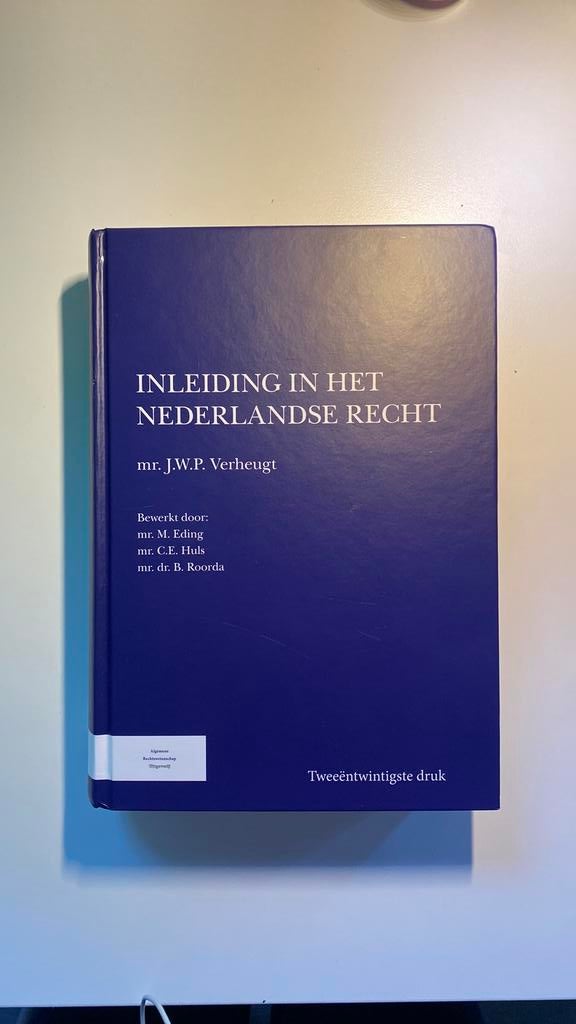 J.W.P. Verheugt - Inleiding in het Nederlandse recht, Boeken, Wetenschap, Gelezen, Overige wetenschappen, Ophalen of Verzenden