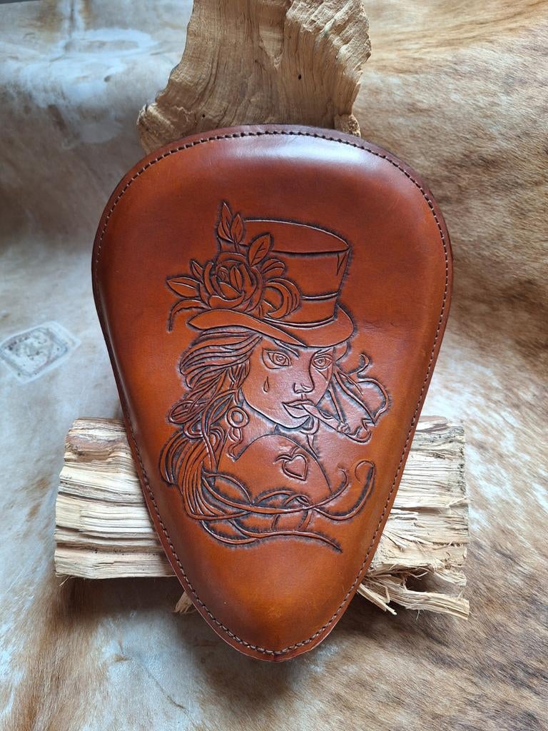 Handgemaakt bobber/chopper zadel, Motoren, Ophalen