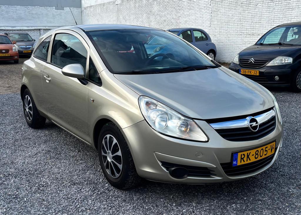 Opel Corsa 1.2-16V Edition 3 Drs Airco, Auto's, Opel, Voorwielaandrijving, 450 kg, Zwart, 1229 cc