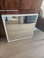 Vierkante Ikea spiegel met witte lijst, Ophalen, Vierkant, Zo goed als nieuw, Minder dan 100 cm