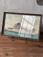 Oude tekening ingelijs Jacob van Heemskerk, Ophalen of Verzenden, Nvt, Marine, Nederland