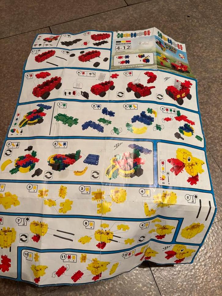 Grote set Clics (buiten)speelgoed met handleidingen, Kinderen en Baby's, Speelgoed | Bouwstenen, Gebruikt, Overige merken, Ophalen