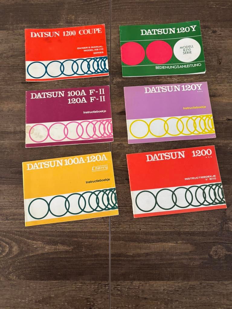 Datsun Instructie boekjes, Ophalen of Verzenden