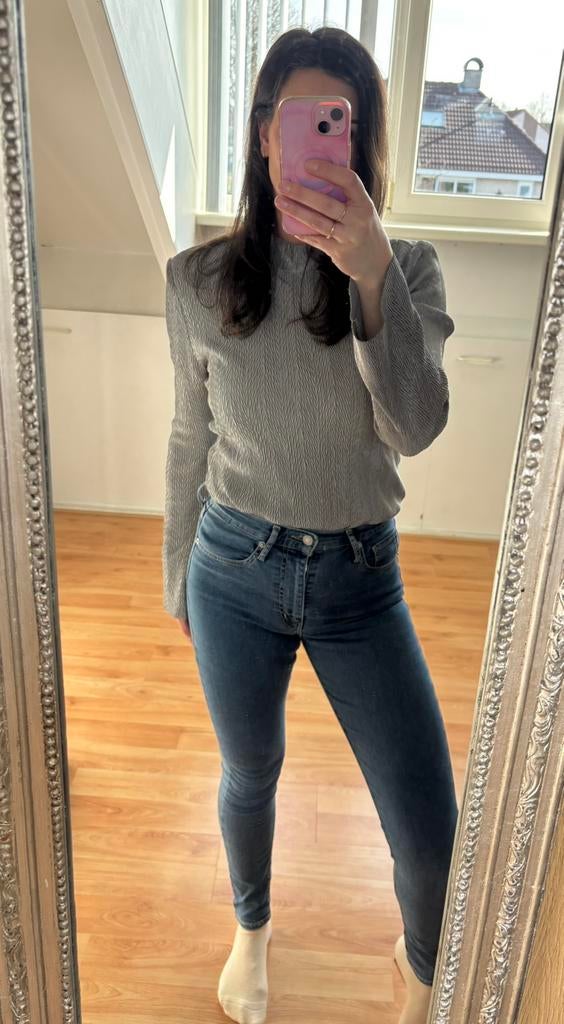 Levi’s Mile High Super Skinny jeans, Ophalen of Verzenden, Zo goed als nieuw, Blauw, W27 (confectie 34) of kleiner