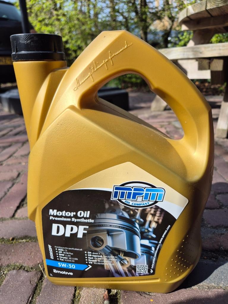 MPM Motorolie 5W30 DPF (5L), Ophalen of Verzenden
