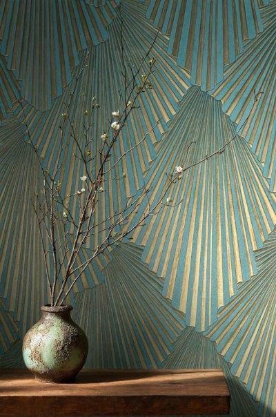 Hookedonwalls behang Orfeo/Odeon/Opera, Huis en Inrichting, Stoffering | Behang, Blauw, 75 m² of meer, Verzenden