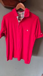 Burberry rode zgan polo mt L, Maat 52/54 (L), Ophalen of Verzenden, Zo goed als nieuw, Burberry
