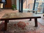 Tegeltafel, Huis en Inrichting, Ophalen, Gebruikt, 100 tot 150 cm, 50 tot 100 cm