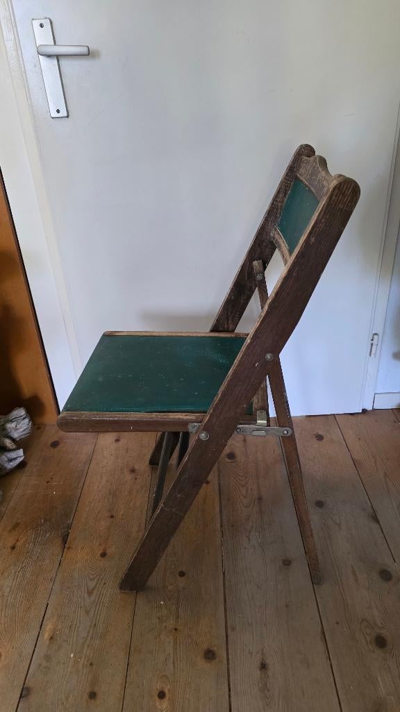 retro klapstoel (Shanghai stoel), Ophalen of Verzenden, Gebruikt, Bruin, Eén