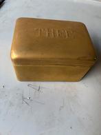 Antieke koperen theedoos, Antiek en Kunst, Ophalen of Verzenden