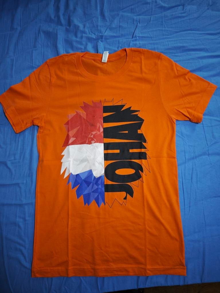 Johan Cruijff T-shirt - Nederlandse Leeuw Design, Ophalen of Verzenden, Zo goed als nieuw, Maat 46 (S) of kleiner, Oranje