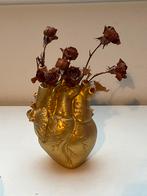 Gouden hart vaas, Kunststof, Overige kleuren, Ophalen of Verzenden, Zo goed als nieuw