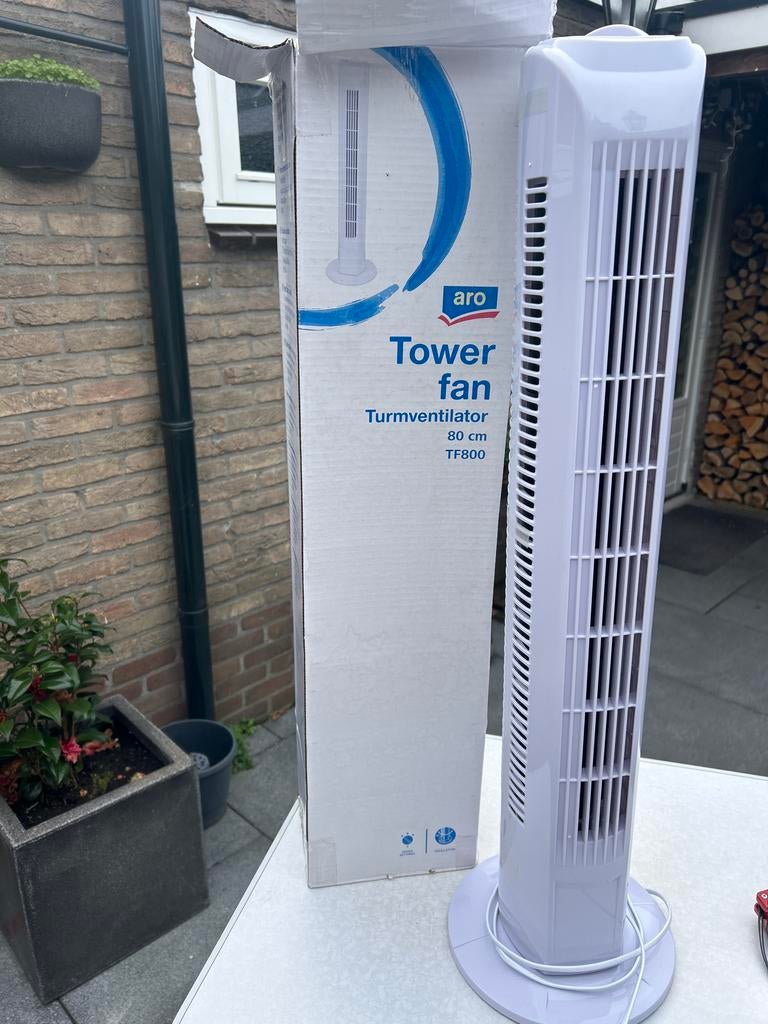 Aro Torenventilator TF800 - 80 cm, 3 snelheden, oscillatie, Witgoed en Apparatuur, Ventilatoren, Ophalen of Verzenden, Zo goed als nieuw