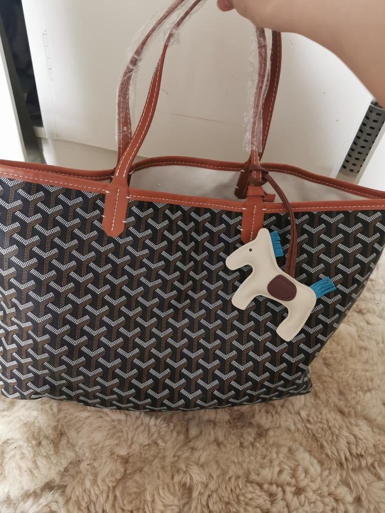 koera goyard stijl handtas schoudertas, Ophalen of Verzenden, Nieuw, 30 cm of meer, Minder dan 35 cm