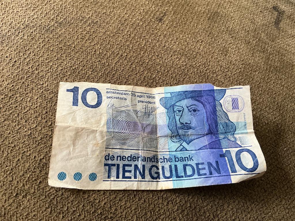 Nederlandse 10 Gulden Biljet Uit 1968, Postzegels en Munten, Bankbiljetten | Nederland, Ophalen of Verzenden, 10 gulden, Los biljet