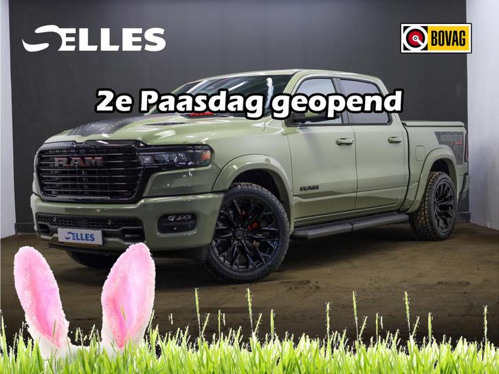 Dodge Ram 1500 2025 3.0L HURRICANE LARAMIE Night | BPM VRIJ, Auto's, Dodge, Bedrijf, Te koop, RAM 1500, 4x4, ABS, Achteruitrijcamera