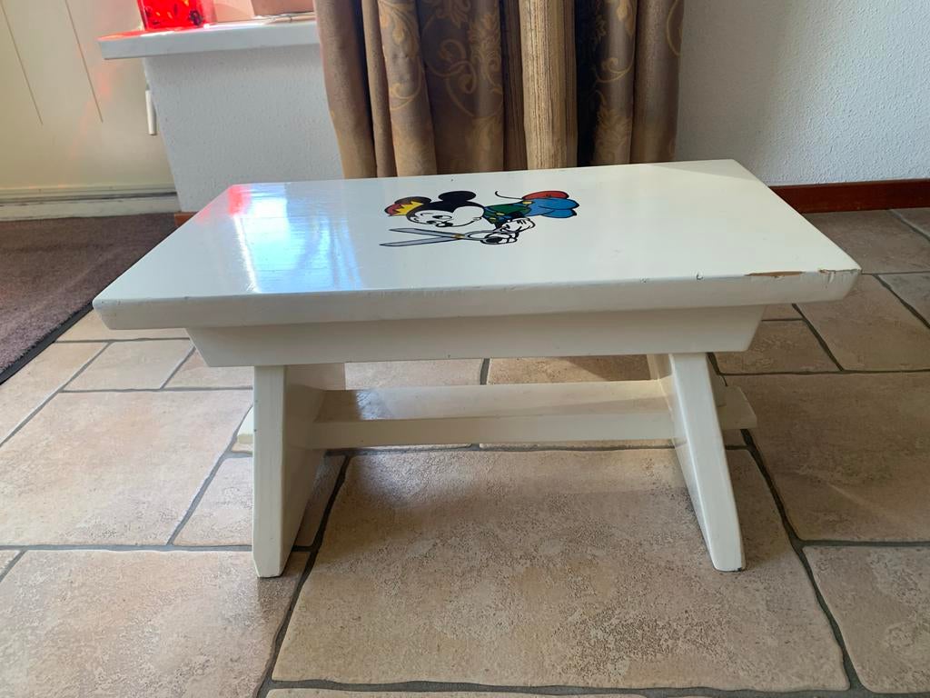 Kindertafeltje met Mickey Mouse opdruk, Ophalen, Gebruikt, Tafel(s)