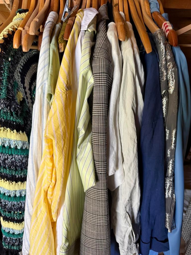 Ongeveer 35 stuks kleding vib  zgan 36/38 36 merken, Ophalen of Verzenden, Zo goed als nieuw, Maat 36 (S)