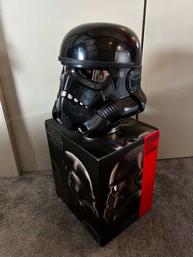 Star Wars Shadow Trooper helm Black Series 1:1, Verzamelen, Star Wars, Ophalen of Verzenden, Zo goed als nieuw, Replica