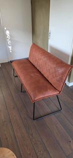Eetbank Cognac Leer - Stijlvol en Comfortabel, Ophalen, Zo goed als nieuw, Overige materialen, Modern, Industrieel, Tijdloos