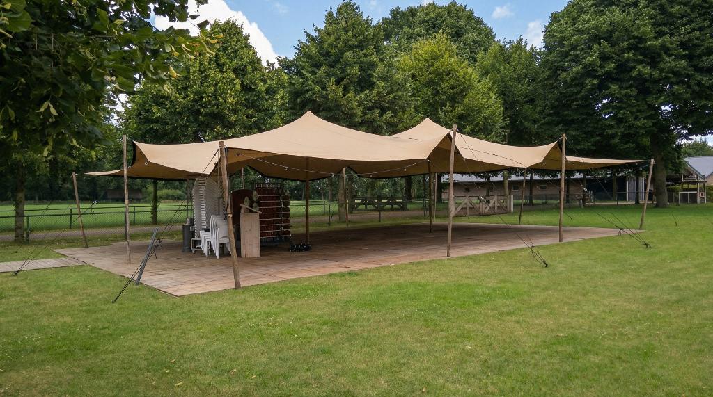 Stretchtent Kopen 10x15 meter | Te Koop Nieuw 750 g/m2, Ophalen, Nieuw, 8 meter of meer, 6 meter of meer