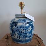 Handgemaakte lampenvoet van antieke zware Chinese gemberpot, Ophalen of Verzenden, Minder dan 50 cm