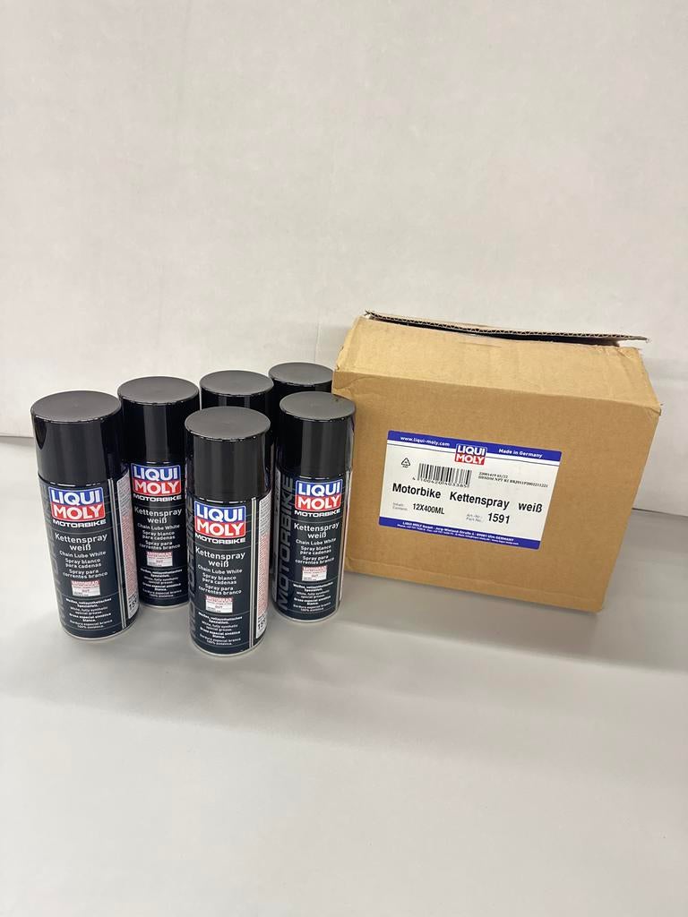 Liqui Moly Motorbike Kettenspray Wit - 6x400ml, Motoren, Verzenden