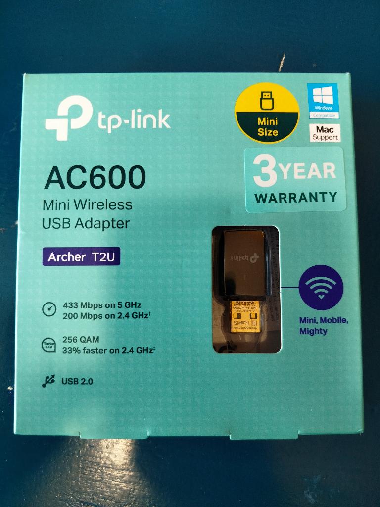USB Wifi-adapter tp-link AC600, Computers en Software, Netwerkkaarten, Ophalen of Verzenden, Gebruikt, Extern, TP-Link