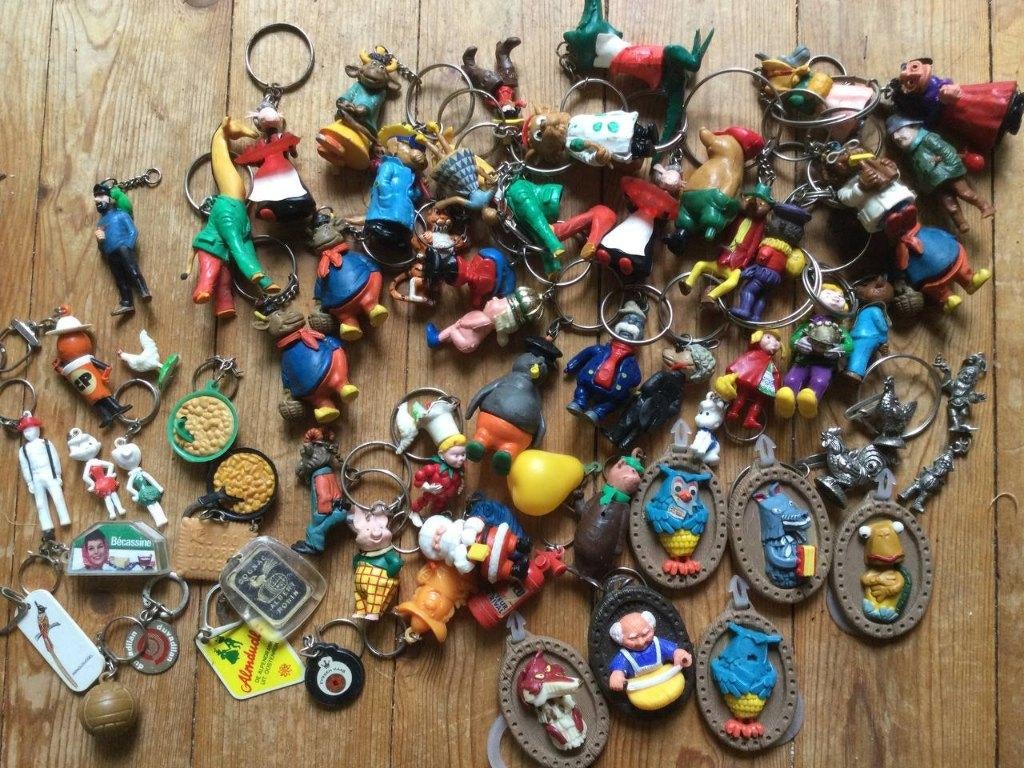 sleutelhangers uit 60er jaren, Verzamelen, Ophalen of Verzenden, Gebruikt, Overige typen