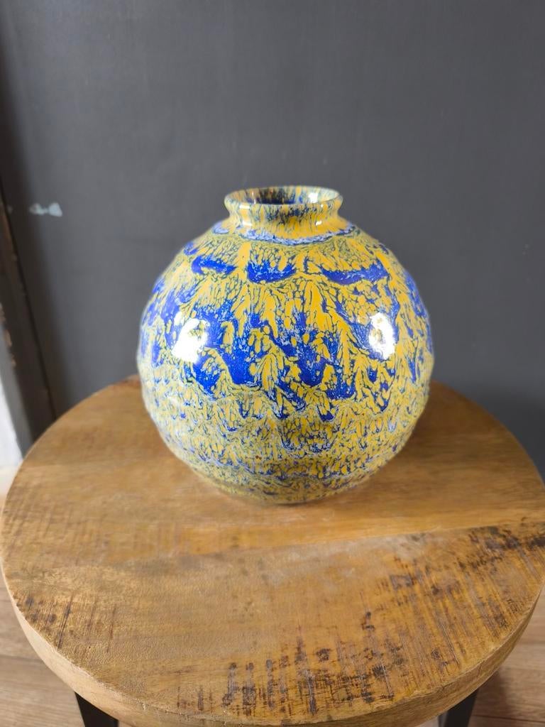 Art Deco vaas Frans van Katwijk voor Schoonhoven Plateel, Ophalen of Verzenden