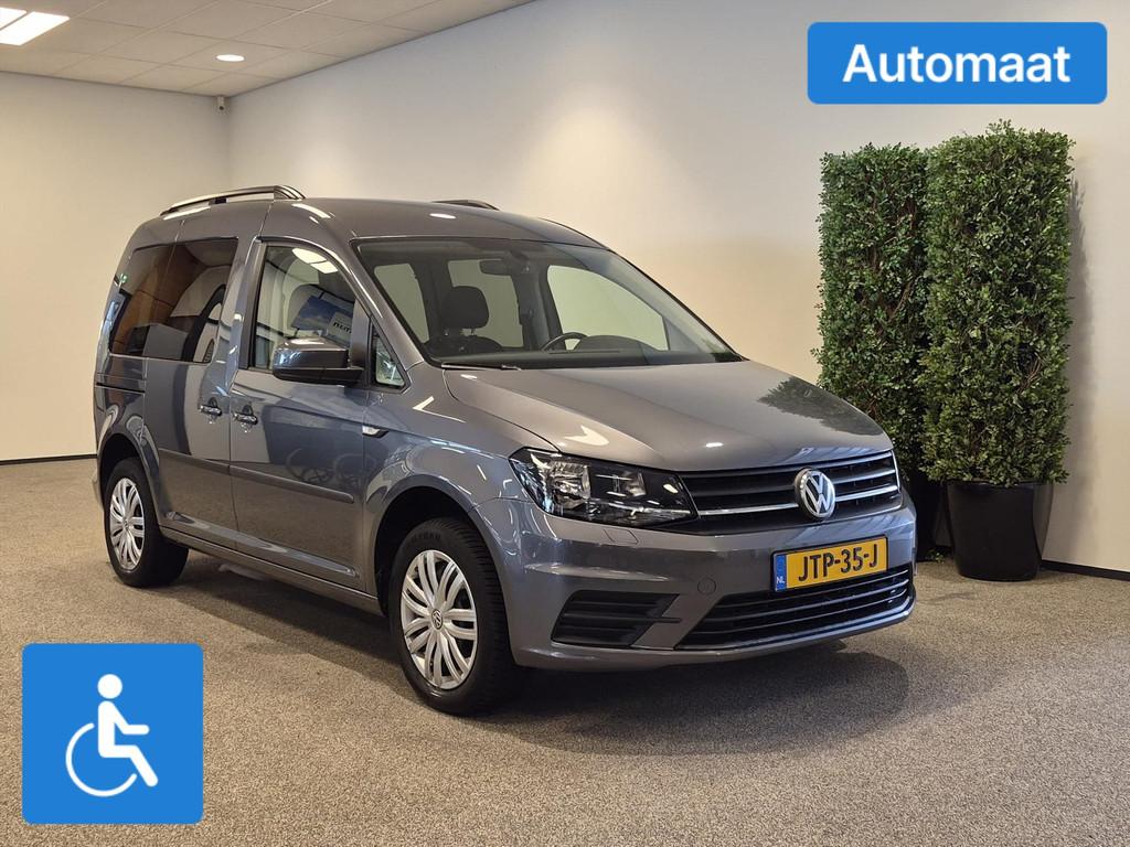 Volkswagen Caddy Rolstoelauto Automaat 3+1, Auto's, Volkswagen, Gebruikt, 131 pk, 3 stoelen, Automaat