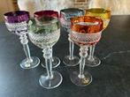 Set van 6 Bleikristall wijnglazen, gekleurd, Ophalen