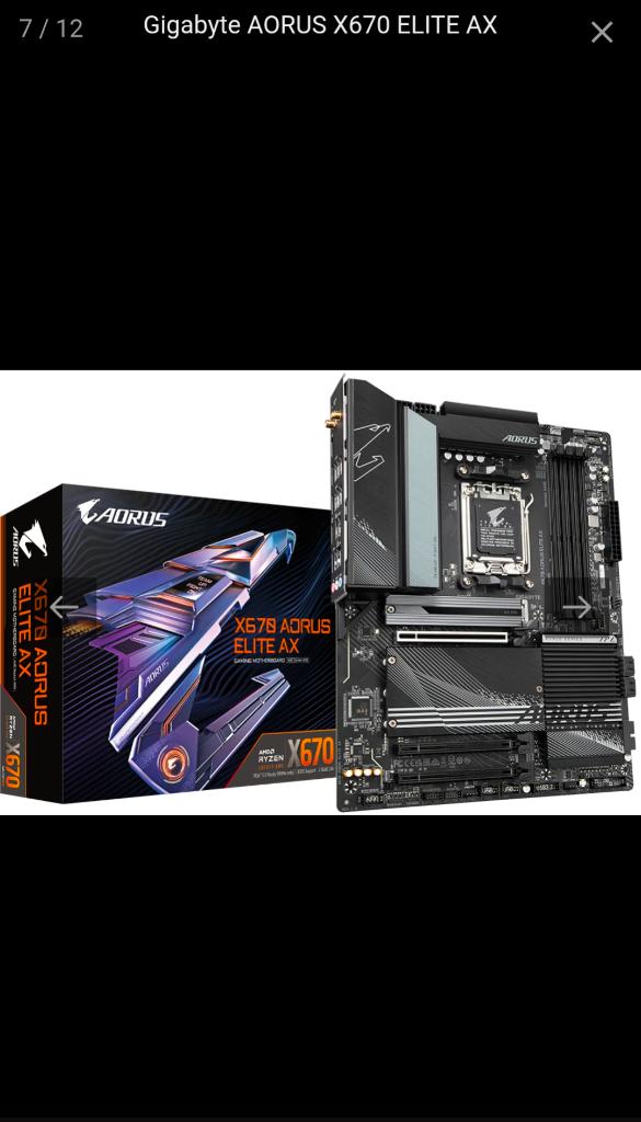 Gigabyte Aorus X670 Elite AX Rev.1.0, Computers en Software, Moederborden, Ophalen of Verzenden, Zo goed als nieuw, ATX, DDR5