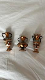 Koperen vaasjes handbeschilderd, Ophalen of Verzenden, Koper