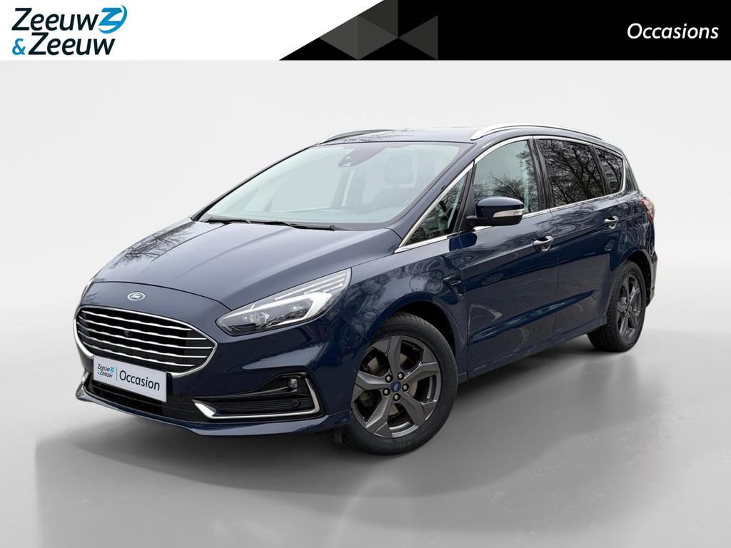 Ford S-Max Titanium 7pers. Hybrid Automaat | Adaptieve Cruis, 12 maanden, Gebruikt, Blauw, 7 stoelen