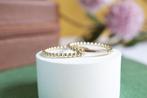 14 Karaat Gouden Balletjes Ring, 18 tot 19, Ophalen of Verzenden, Zo goed als nieuw, Dame