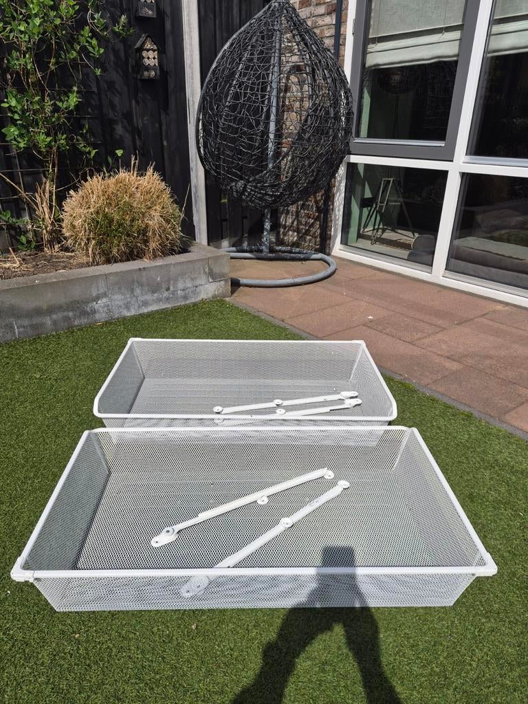 2x IKEA Komplement Draadmand Wit 100 x 58 cm, Huis en Inrichting, Ophalen, Gebruikt