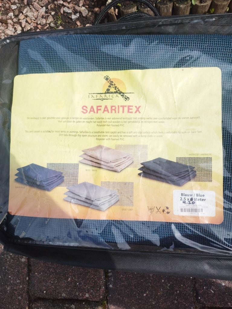 Voortent tapijt 2,5 x 4.20 mtr, Caravans en Kamperen, Ophalen of Verzenden, Zo goed als nieuw