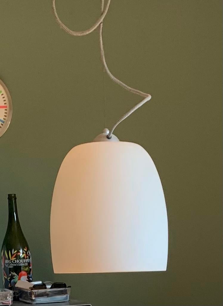 Pendelarmatuur Ikea melkglas wit, Ophalen of Verzenden, Zo goed als nieuw, Minder dan 50 cm