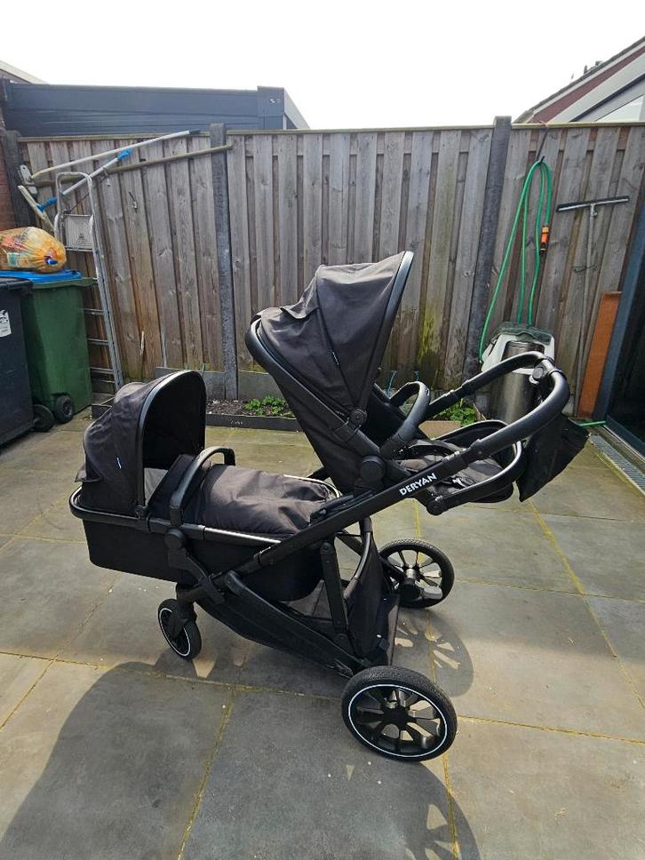 EVY V2 Duo Kinderwagen Zwart 2 in 1, Kinderen en Baby's, Kinderwagens en Combinaties, Zo goed als nieuw, Kinderwagen, Overige merken