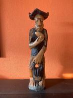 beeld hout, Antiek en Kunst, Kunst | Beelden en Houtsnijwerken, Ophalen